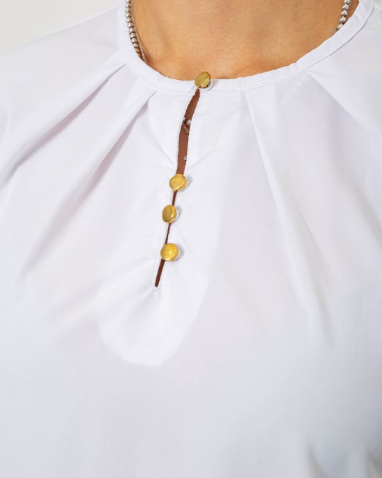 Блуза однотонна 230R1121-10