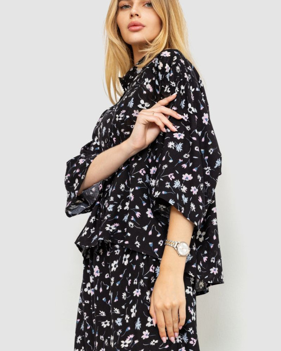 Блуза класична з квітковим принтом 102R332-1