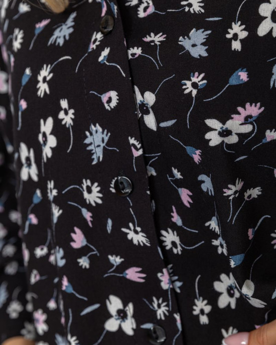 Блуза класична з квітковим принтом 102R332-1