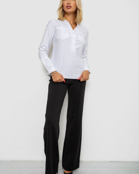 Блуза однотонная 230R96-12_Белый