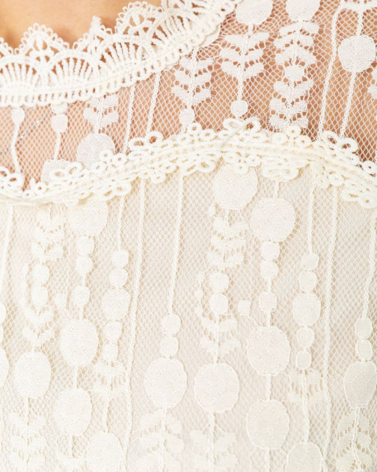 Блуза жіноча класична гіпюрова 204R156