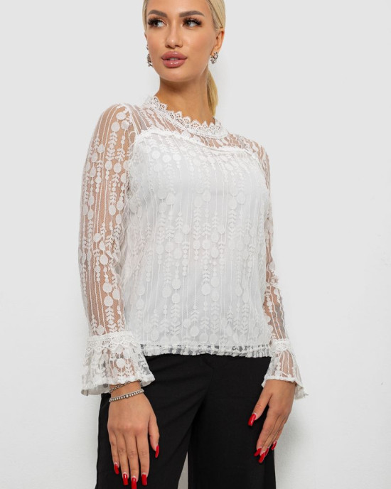 Блуза жіноча класична гіпюрова 204R156