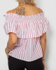 Блуза в смужку 244R302-1