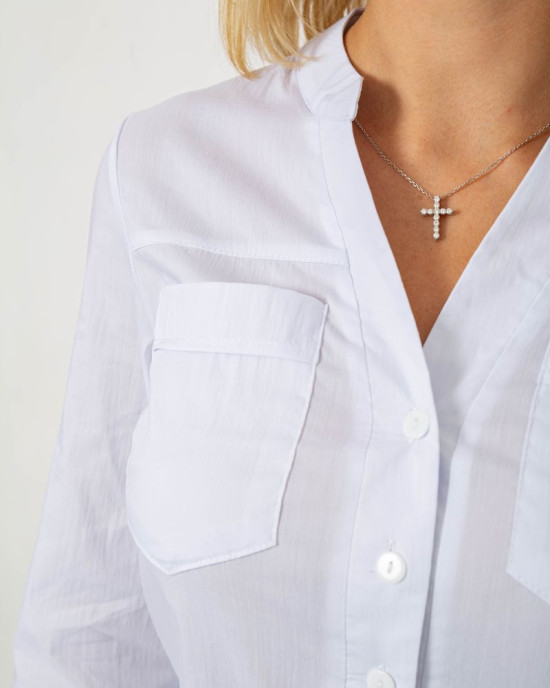 Блуза однотонна 230RP-96-1-U-3 -уцінка