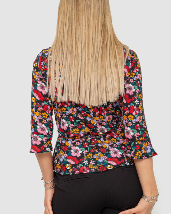 Блуза з квітковим принтом 244R072