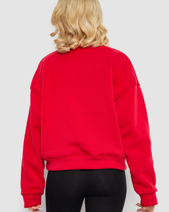 Батник женский на флисе с новогодним принтом 241R4002