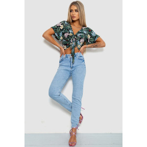 Блуза-топ з квітковим принтом 244R292