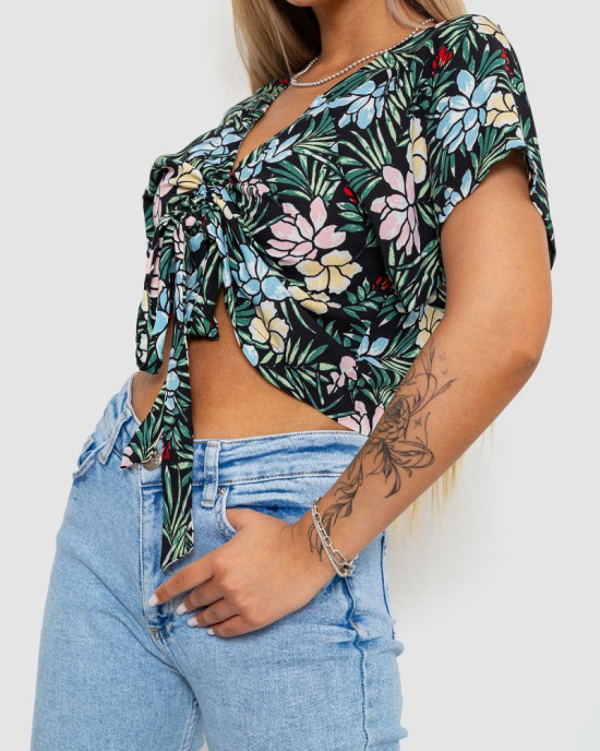 Блуза-топ з квітковим принтом 244R292