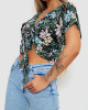 Блуза-топ з квітковим принтом 244R292