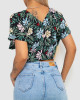 Блуза-топ з квітковим принтом 244R292