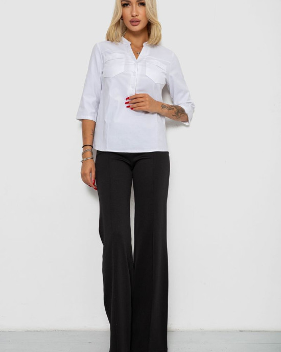 Блуза однотонная 230R96-13_Белый