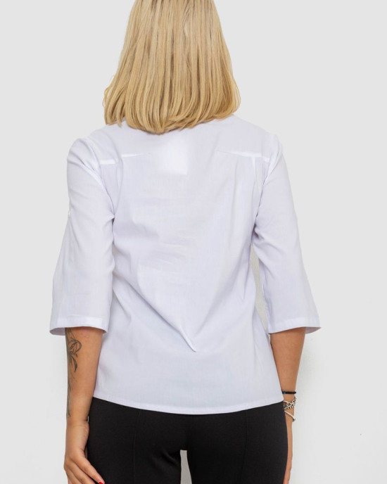 Блуза однотонная 230R96-15_Белый