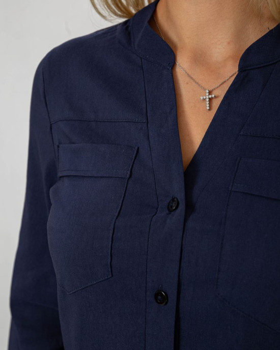 Блуза однотонна 230R96-15