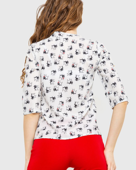 Блуза з принтом 230R1121