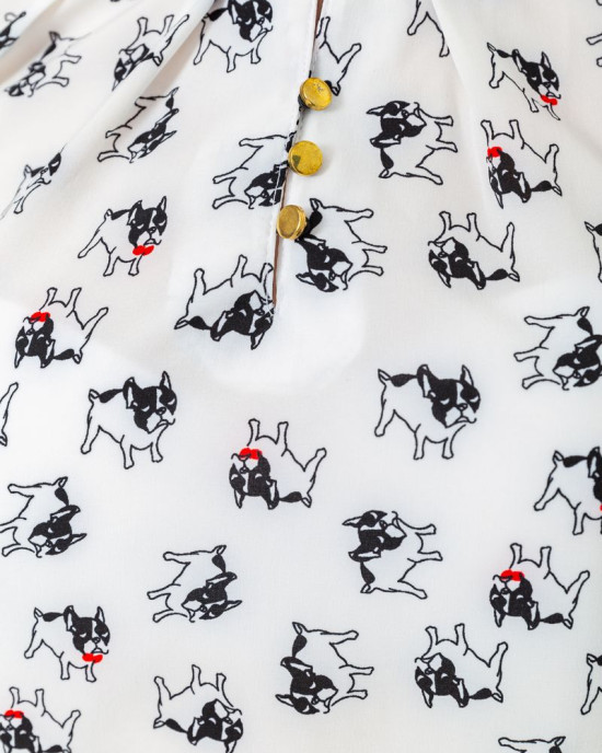 Блуза з принтом 230R1121