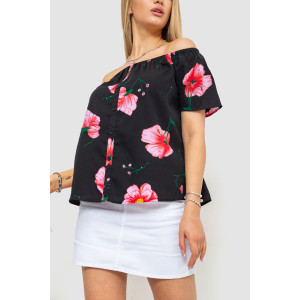 Блуза з квітковим принтом 244R088