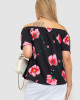 Блуза з квітковим принтом 244R088