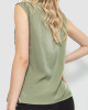 Блуза без рукавов однотонная 102R068-4