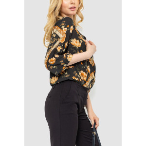 Боді з квітковим принтом 244R049