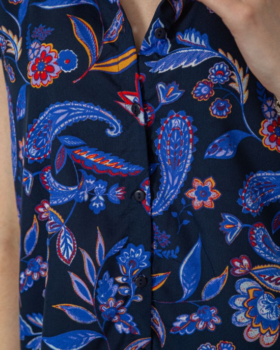 Блуза з квітковим принтом 244R194